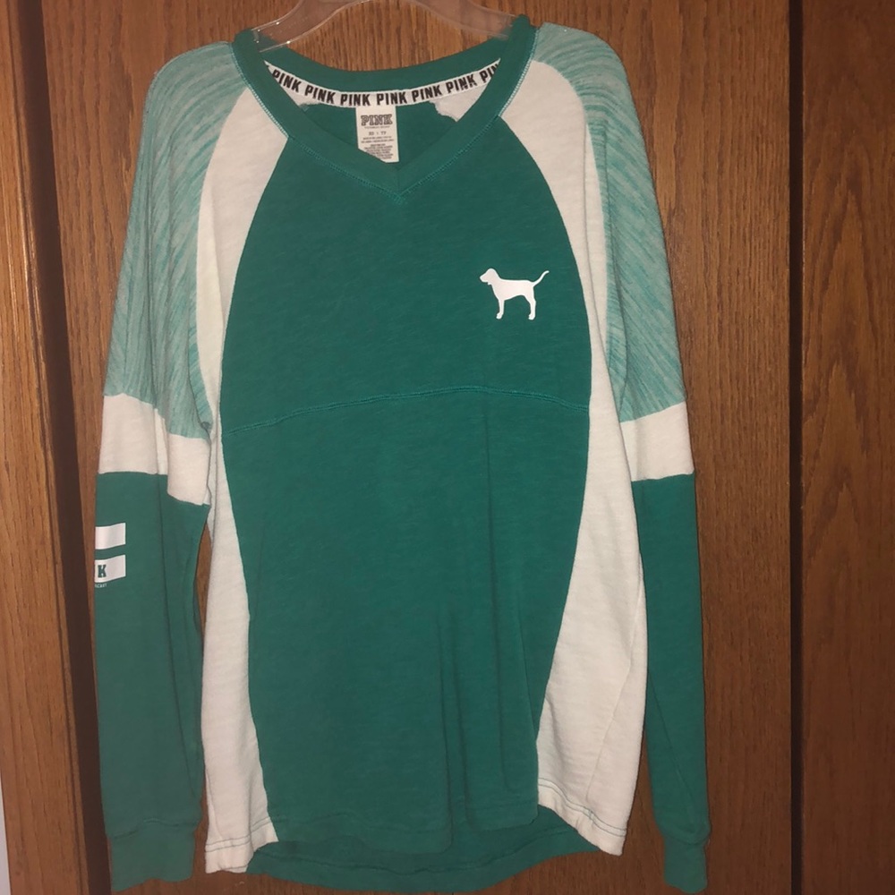 PINK Long Sleeve V-Neck Sweater